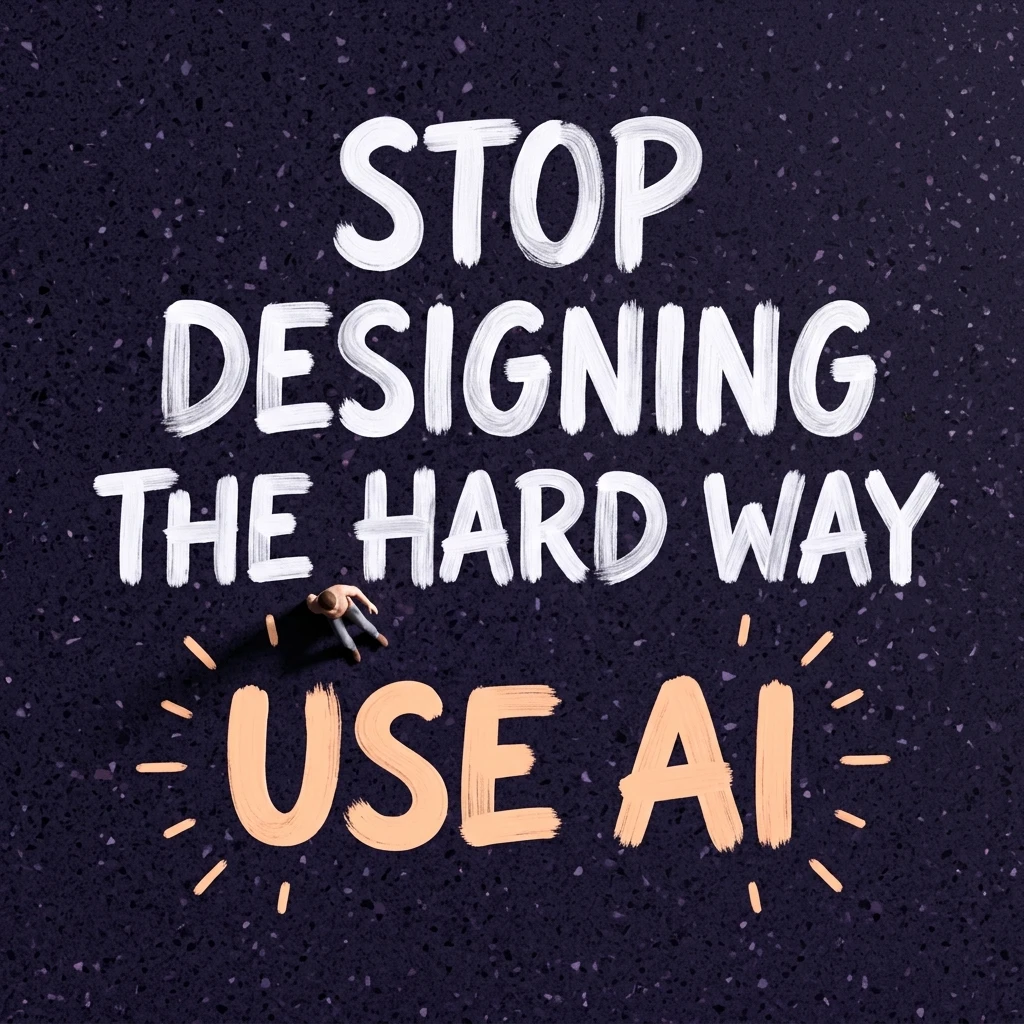 Bold typography motivational poster